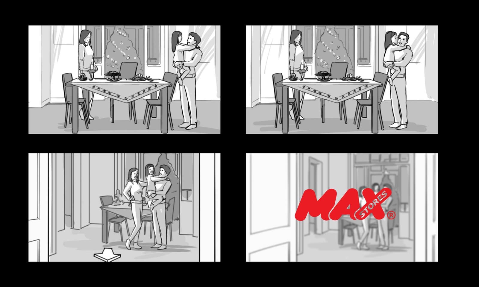 Christmas is a Feeling — storyboard art, 10