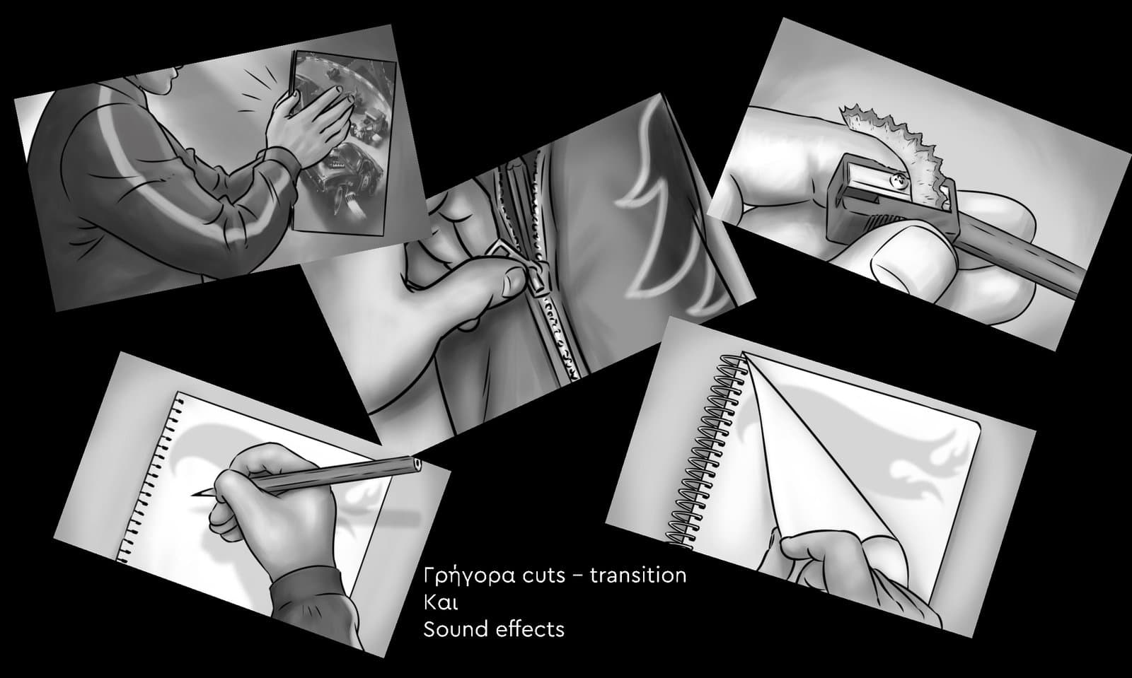 Hotweels — storyboard art, 3