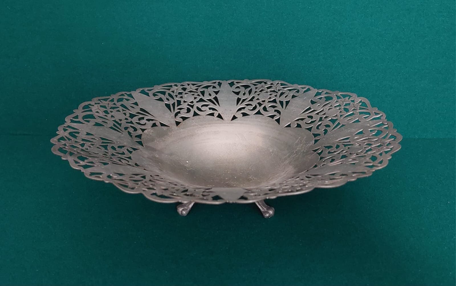 Original photograph of the pierced silver dish